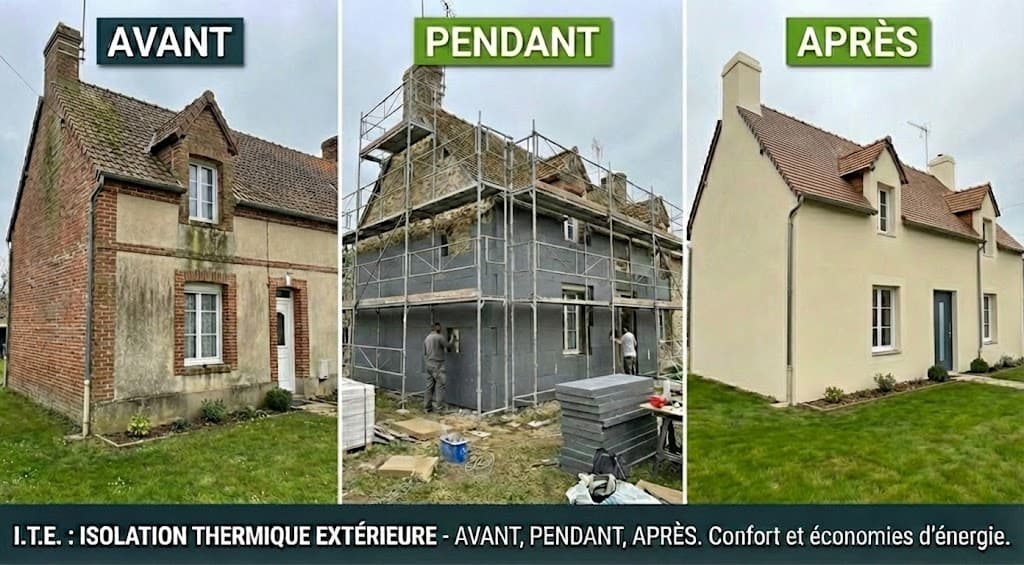 Isolation Thermique Extérieure - Avant, Pendant, Après